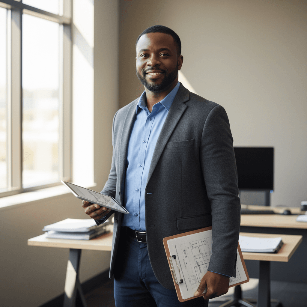 Marcus Williams, Fleet Services Coordinator, in a professional office setting