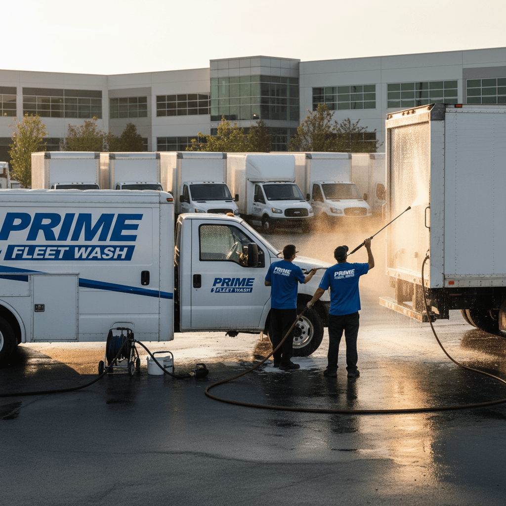 Mobile fleet cleaning service