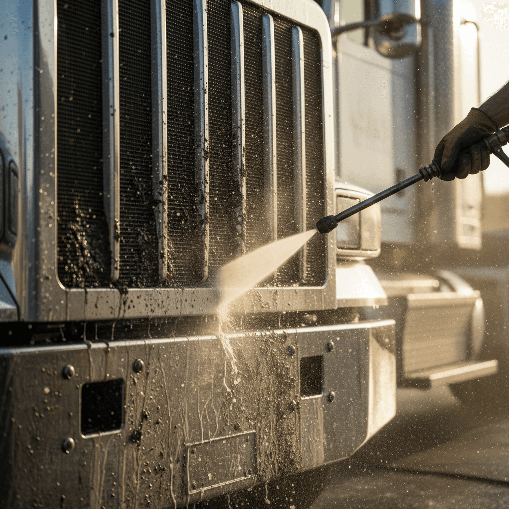 Basic truck washing