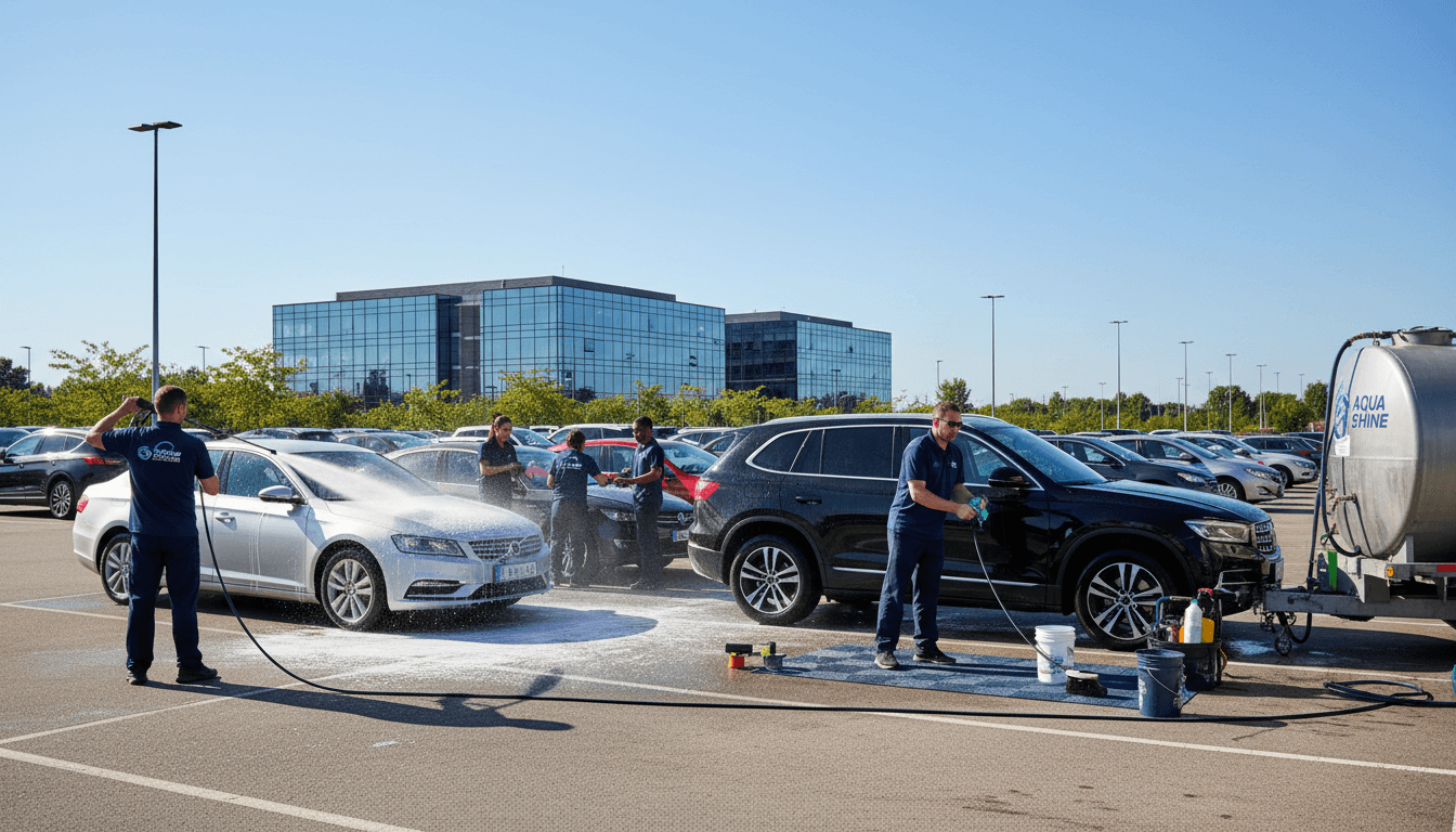 Company vehicle cleaning