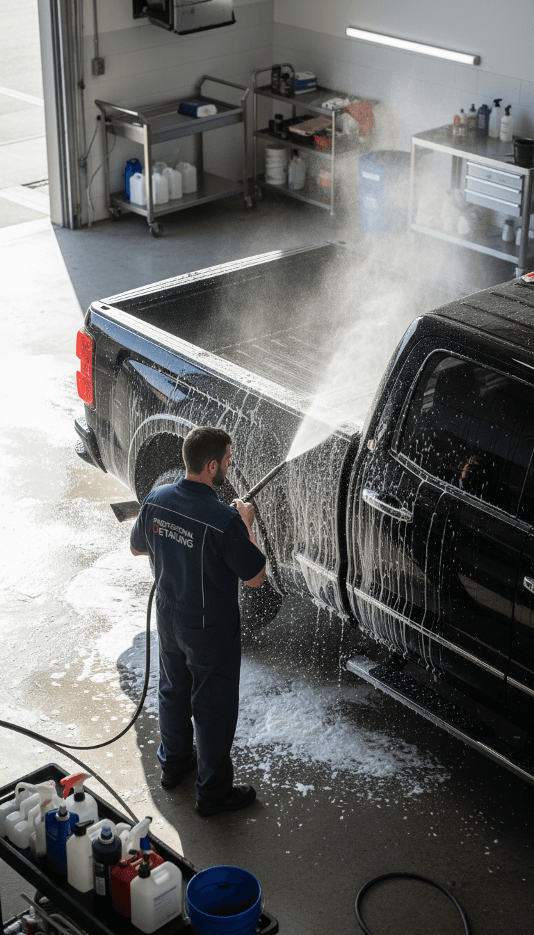 Basic truck washing